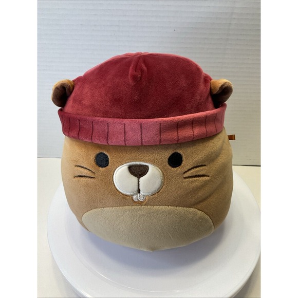 Squishmallow Kellytoy Harvest Squad Chip the Beaver Stuffed Animal‎ Plush Toy 8" - Picture 8 of 8